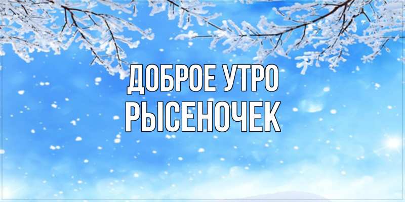 Картинка Доброе утро, Рысеночек
