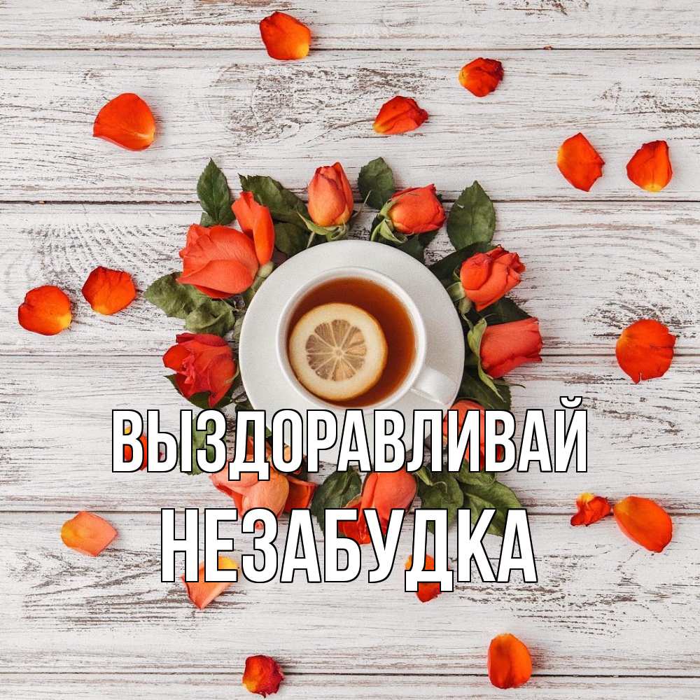 Открытка на каждый день с именем, Незабудка Выздоравливай фон из досок Прикольная открытка с пожеланием онлайн скачать бесплатно 