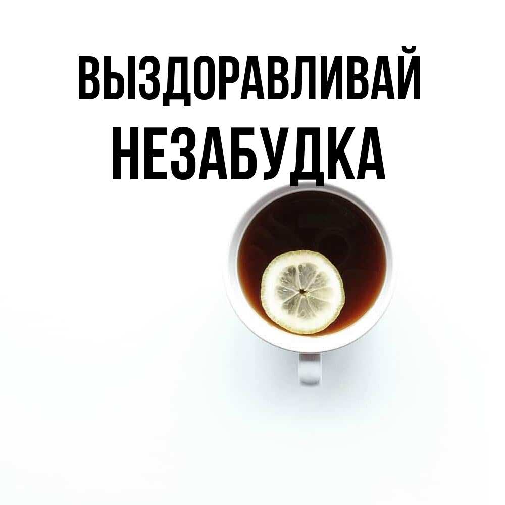 Открытка на каждый день с именем, Незабудка Выздоравливай простая открытка Прикольная открытка с пожеланием онлайн скачать бесплатно 
