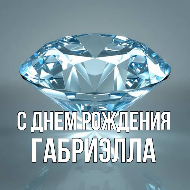 Открытка с именем, Габриэлла, С днем рождения