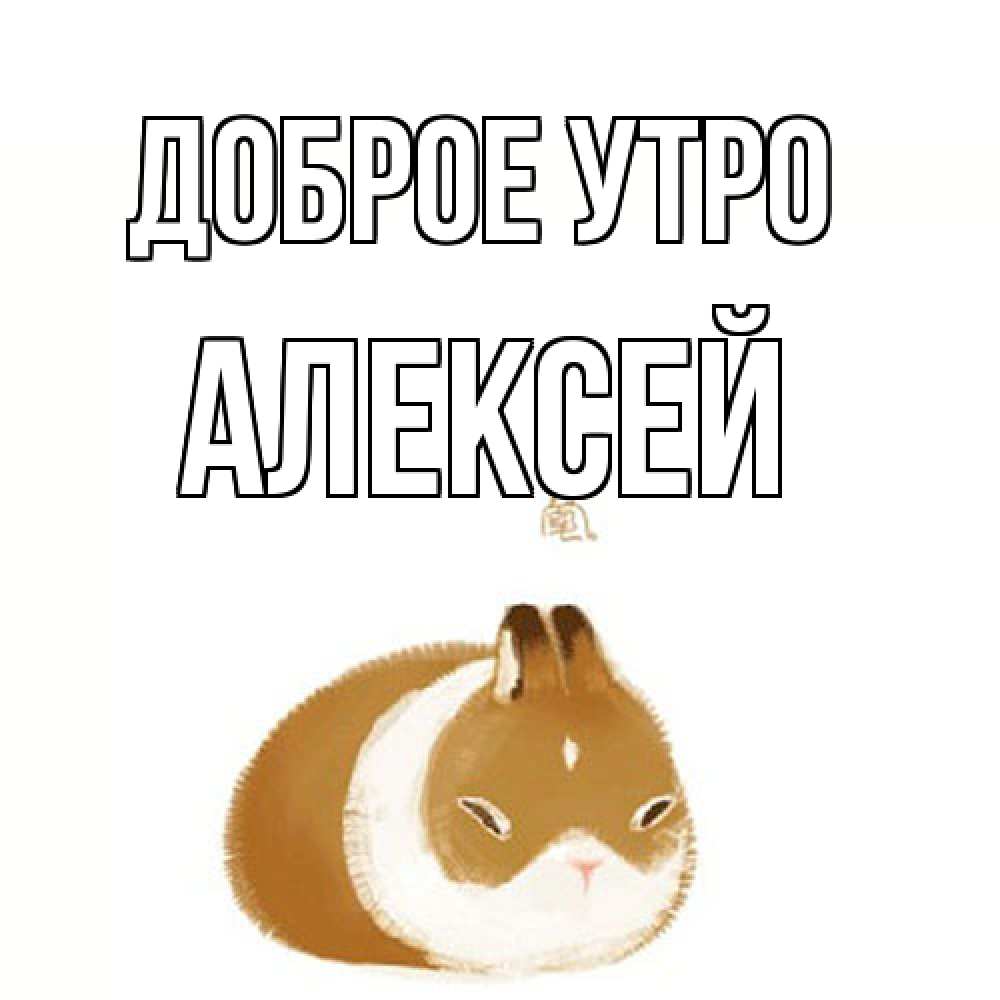 Открытка на каждый день с именем, Алексей Доброе утро хорошего утречка Прикольная открытка с пожеланием онлайн скачать бесплатно 
