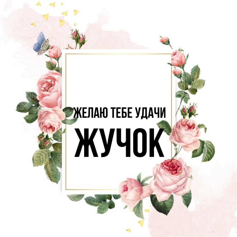 Картинка Желаю тебе удачи, жучок