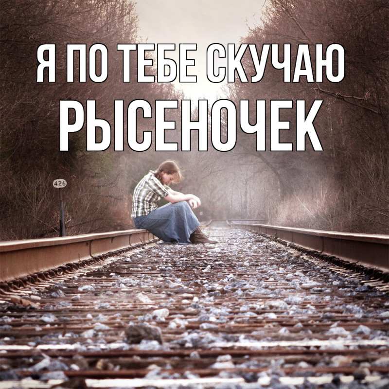 Картинка Я по тебе скучаю, Рысеночек