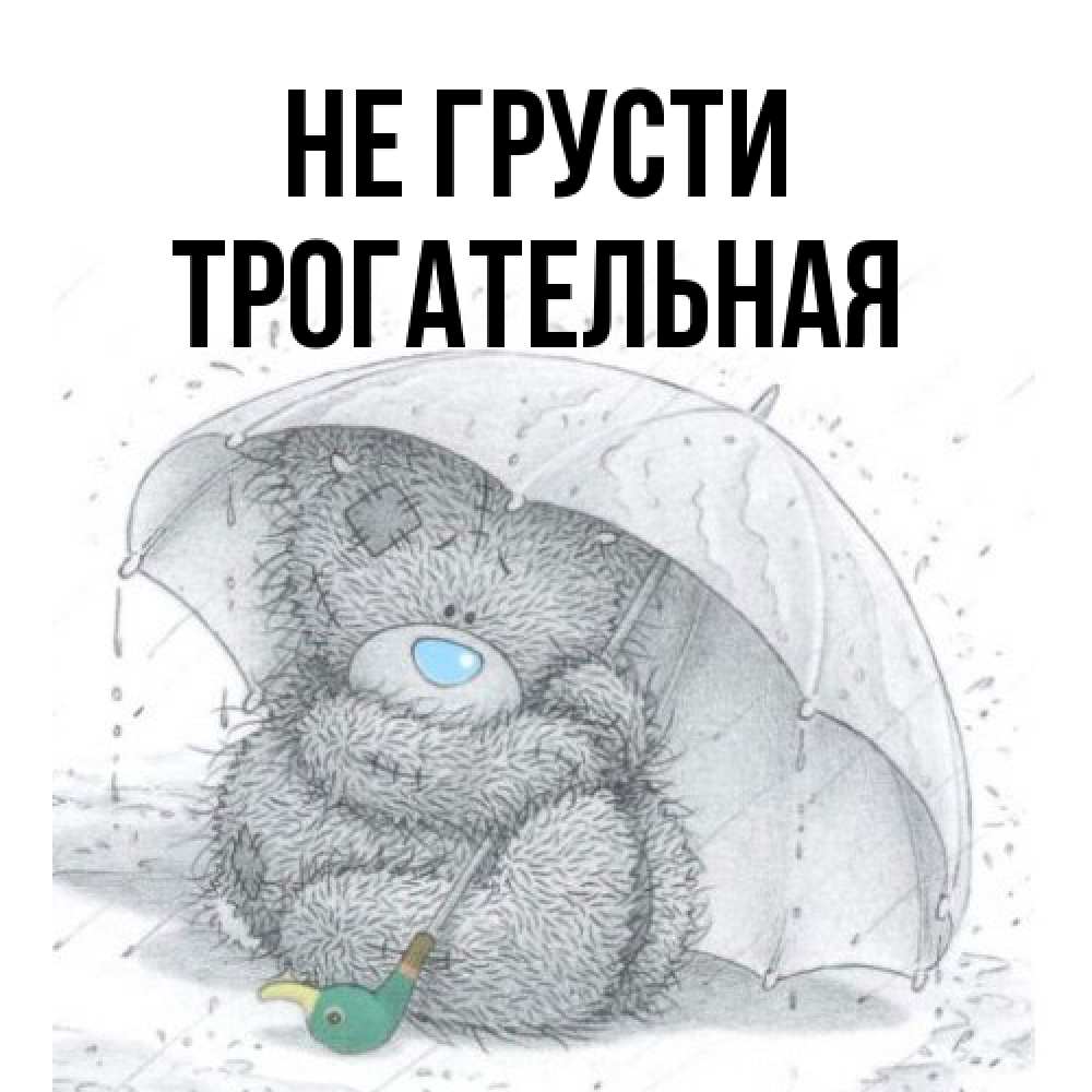 Открытка на каждый день с именем, Трогательная Не грусти спасите мишку Тедди Прикольная открытка с пожеланием онлайн скачать бесплатно 