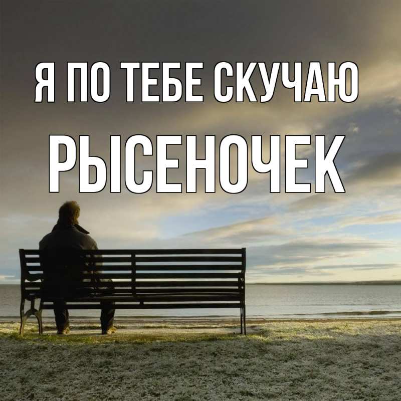 Картинка Я по тебе скучаю, Рысеночек
