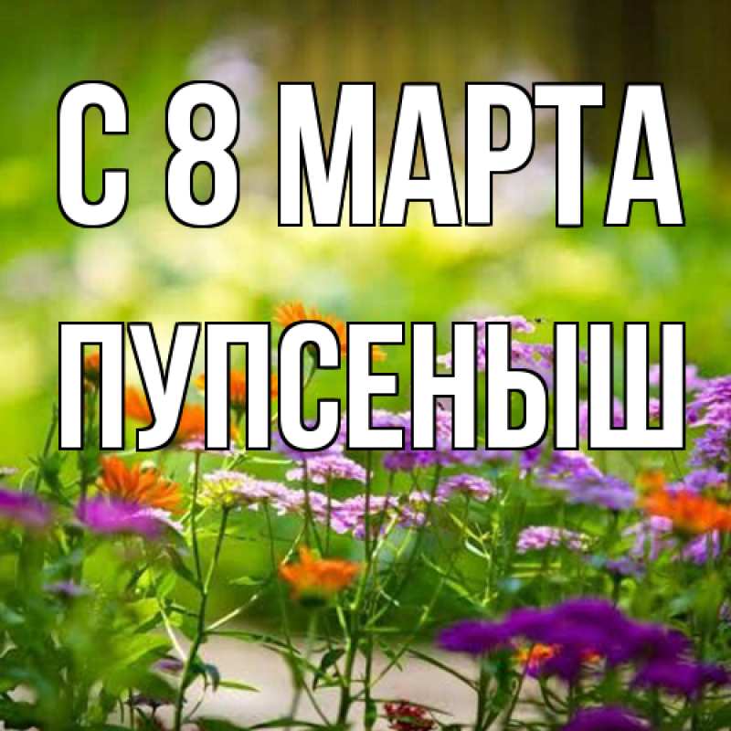 Картинка C 8 МАРТА, пупсеныш