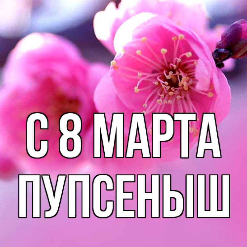 Картинка C 8 МАРТА, пупсеныш