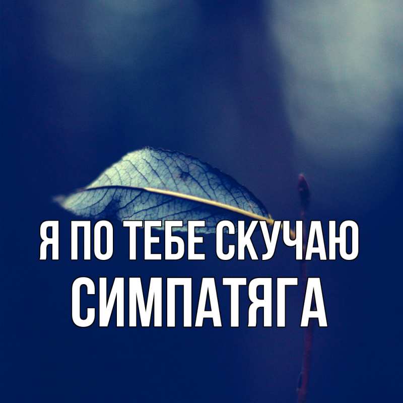Картинка Я по тебе скучаю, Симпатяга
