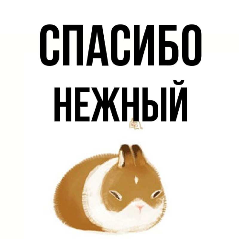 Открытка с именем, Нежный, Спасибо