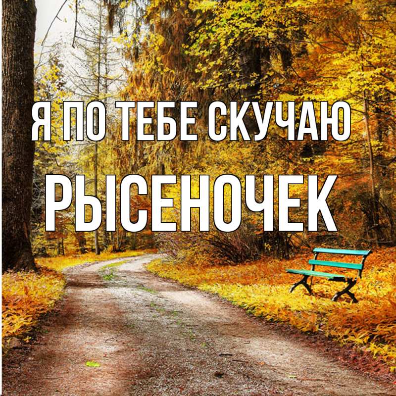 Картинка Я по тебе скучаю, Рысеночек