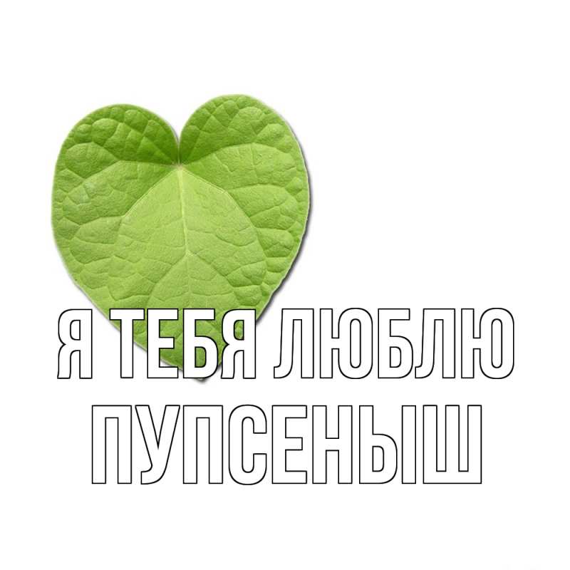 Картинка Я тебя люблю, пупсеныш