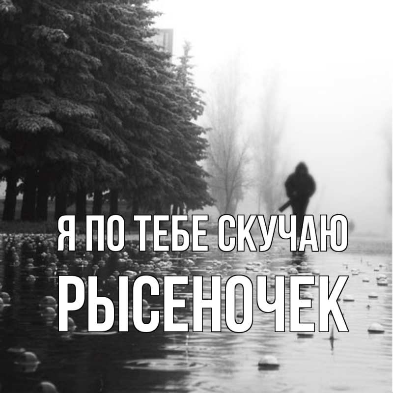 Картинка Я по тебе скучаю, Рысеночек