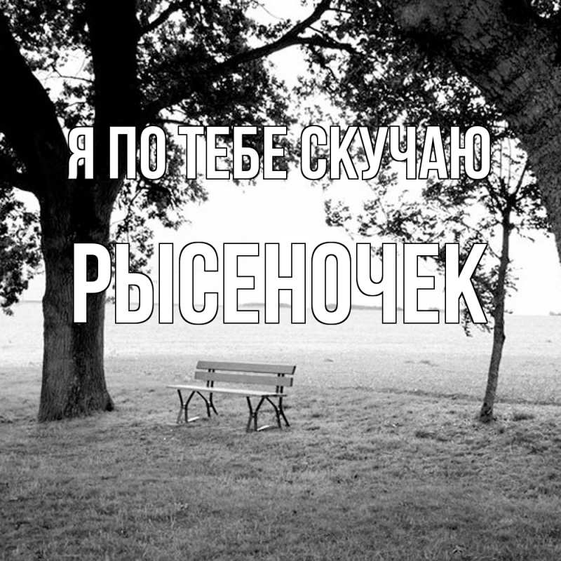 Картинка Я по тебе скучаю, Рысеночек