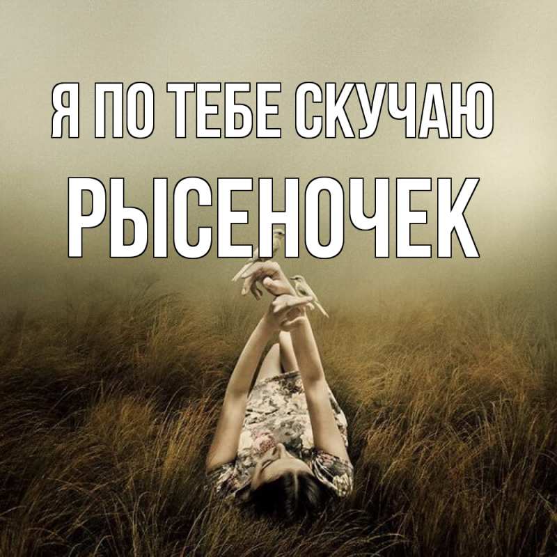 Картинка Я по тебе скучаю, Рысеночек