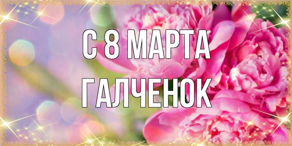 Открытка на каждый день с именем, Галченок C 8 МАРТА красивые открытки с текстом для любимых дам Прикольная открытка с пожеланием онлайн скачать бесплатно 