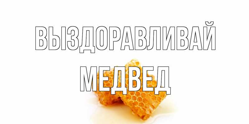 Картинка Выздоравливай, Медвед