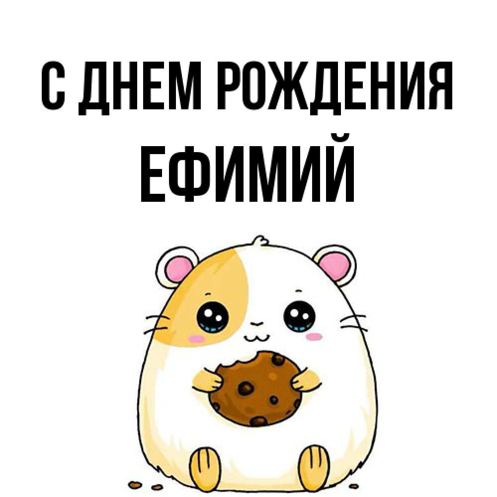 Открытка на каждый день с именем, Ефимий С днем рождения с днюхой Прикольная открытка с пожеланием онлайн скачать бесплатно 