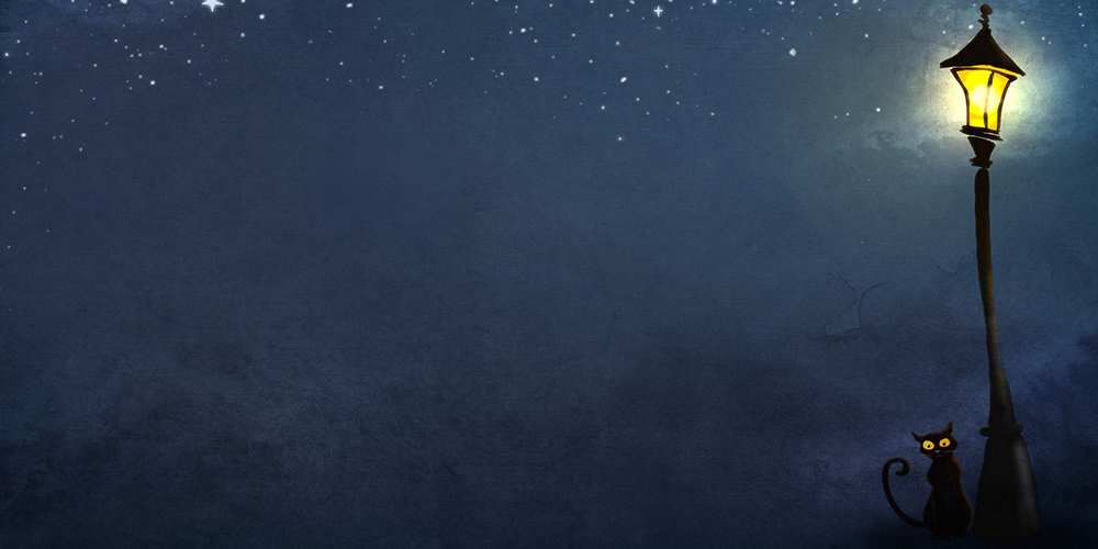 Открытка на каждый день с именем, Вкусняшка Спокойной ночи желтый фонарь на пустой улице Прикольная открытка с пожеланием онлайн скачать бесплатно 