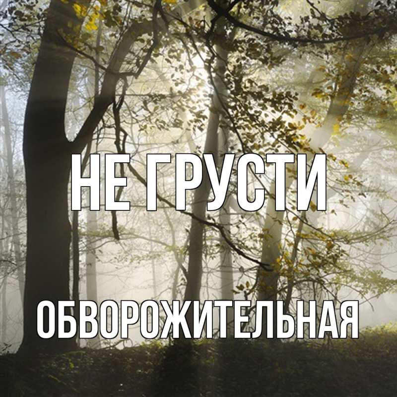 Картинка Не грусти, Обвоpожительная