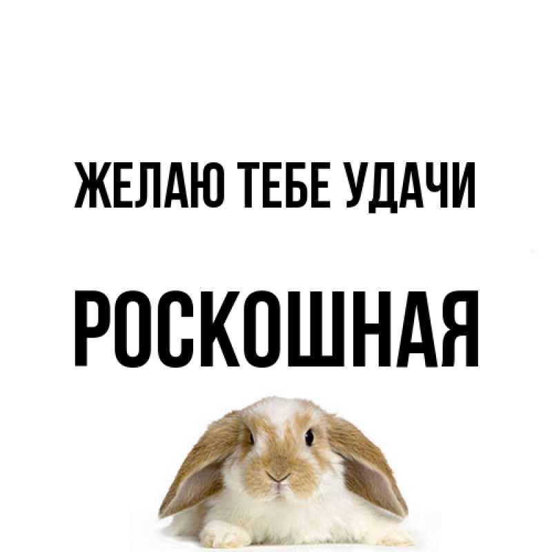 Открытка с именем, Роскошная, Желаю тебе удачи