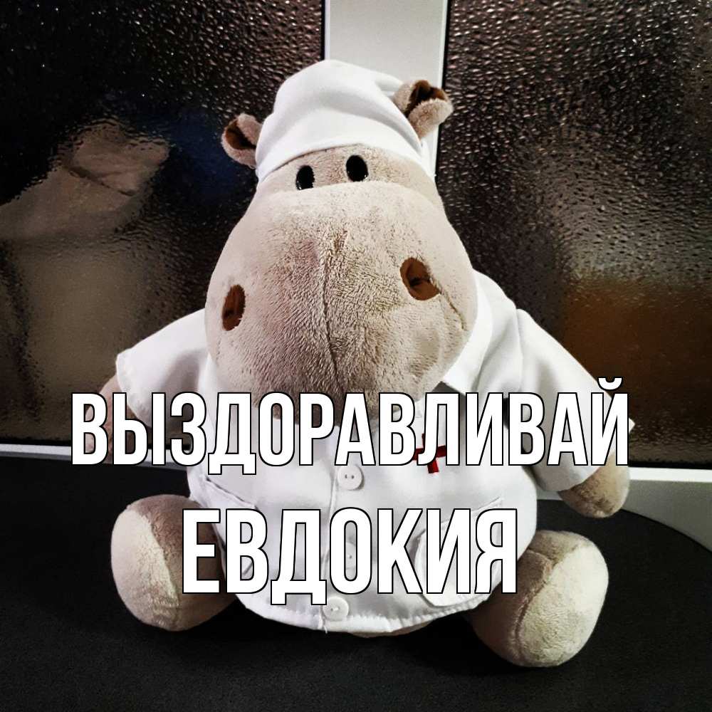 Открытка на каждый день с именем, Евдокия Выздоравливай всех излечит исцелит Прикольная открытка с пожеланием онлайн скачать бесплатно 