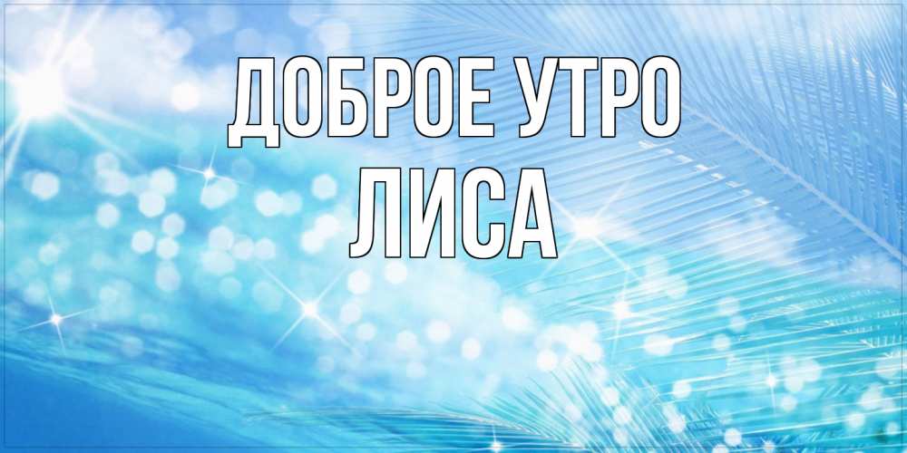 Открытка на каждый день с именем, лиса Доброе утро красивое утро на фоне воды Прикольная открытка с пожеланием онлайн скачать бесплатно 