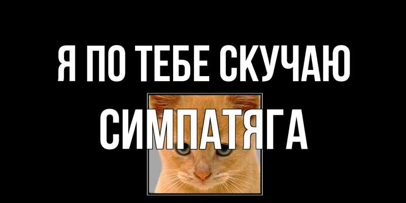 Картинка Я по тебе скучаю, Симпатяга