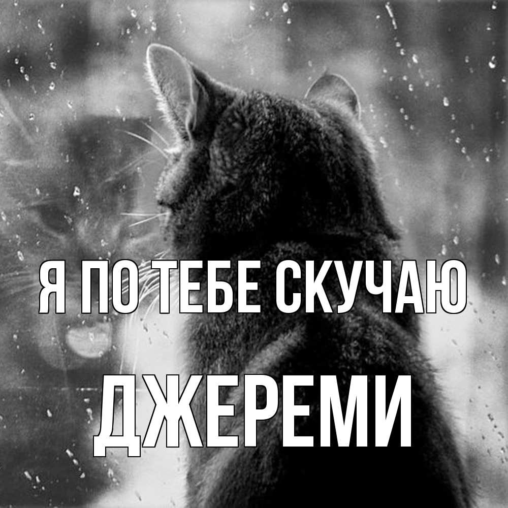 Открытка на каждый день с именем, Джереми Я по тебе скучаю скорее ко мне приходи 1 Прикольная открытка с пожеланием онлайн скачать бесплатно 