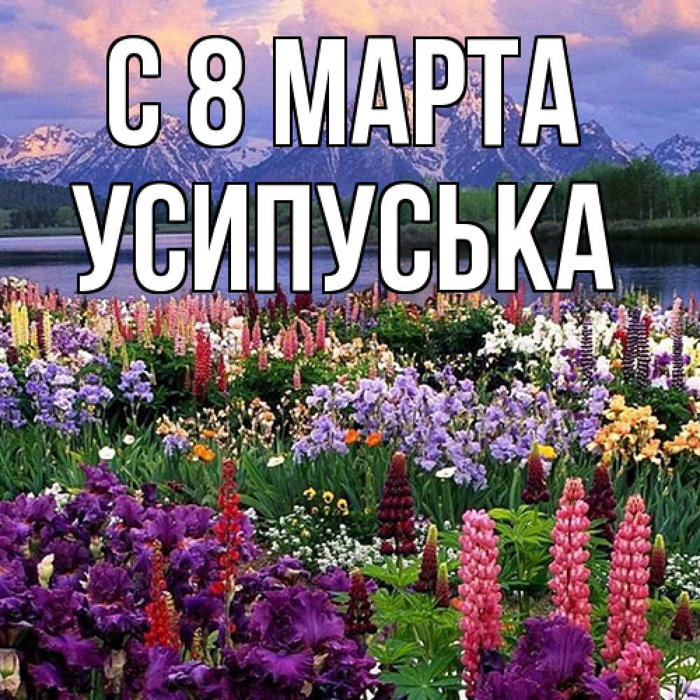 Открытка на каждый день с именем, усипуська C 8 МАРТА международный женский день Прикольная открытка с пожеланием онлайн скачать бесплатно 