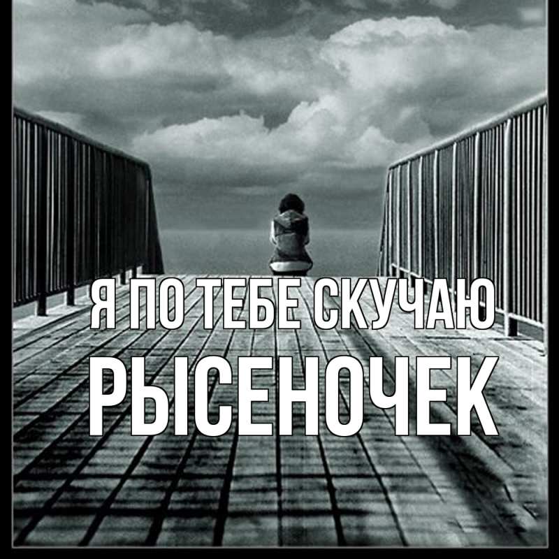 Картинка Я по тебе скучаю, Рысеночек