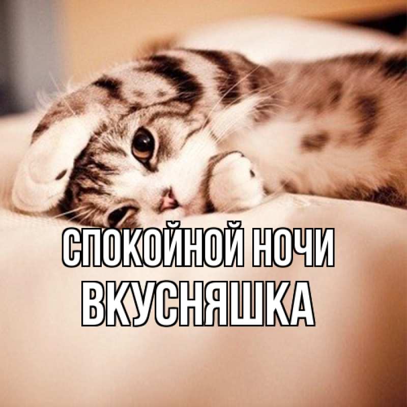 Картинка Спокойной ночи, Вкусняшка