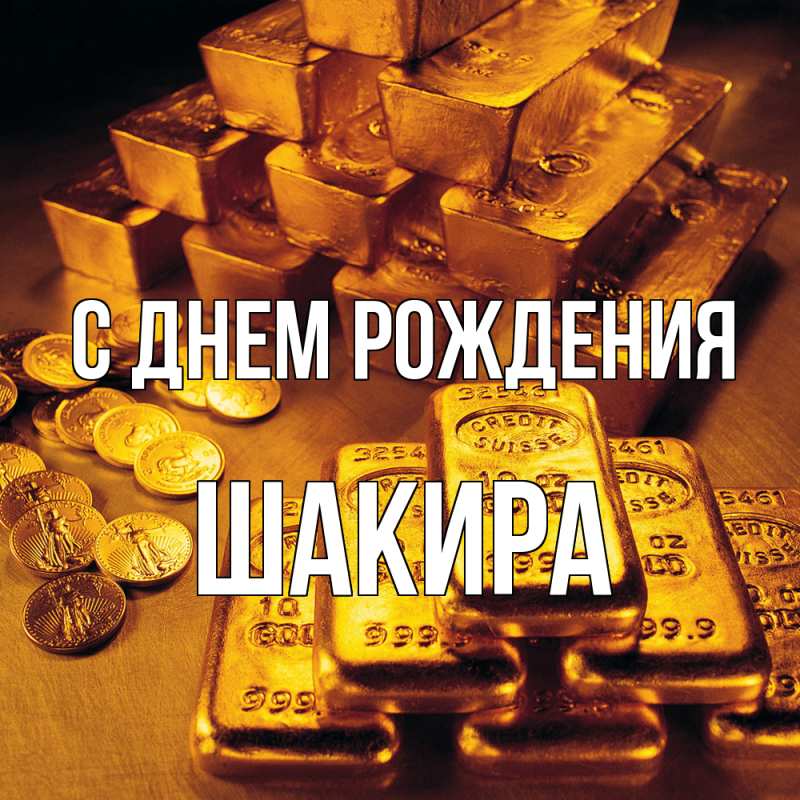 Открытка с именем, Шакира, С днем рождения