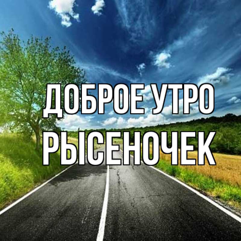 Картинка Доброе утро, Рысеночек