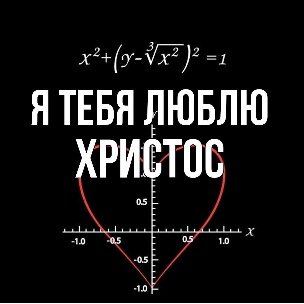 Открытка на каждый день с именем, Христос Я тебя люблю сердечная формула Прикольная открытка с пожеланием онлайн скачать бесплатно 