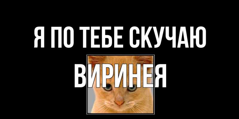 Картинка Я по тебе скучаю, Виринея