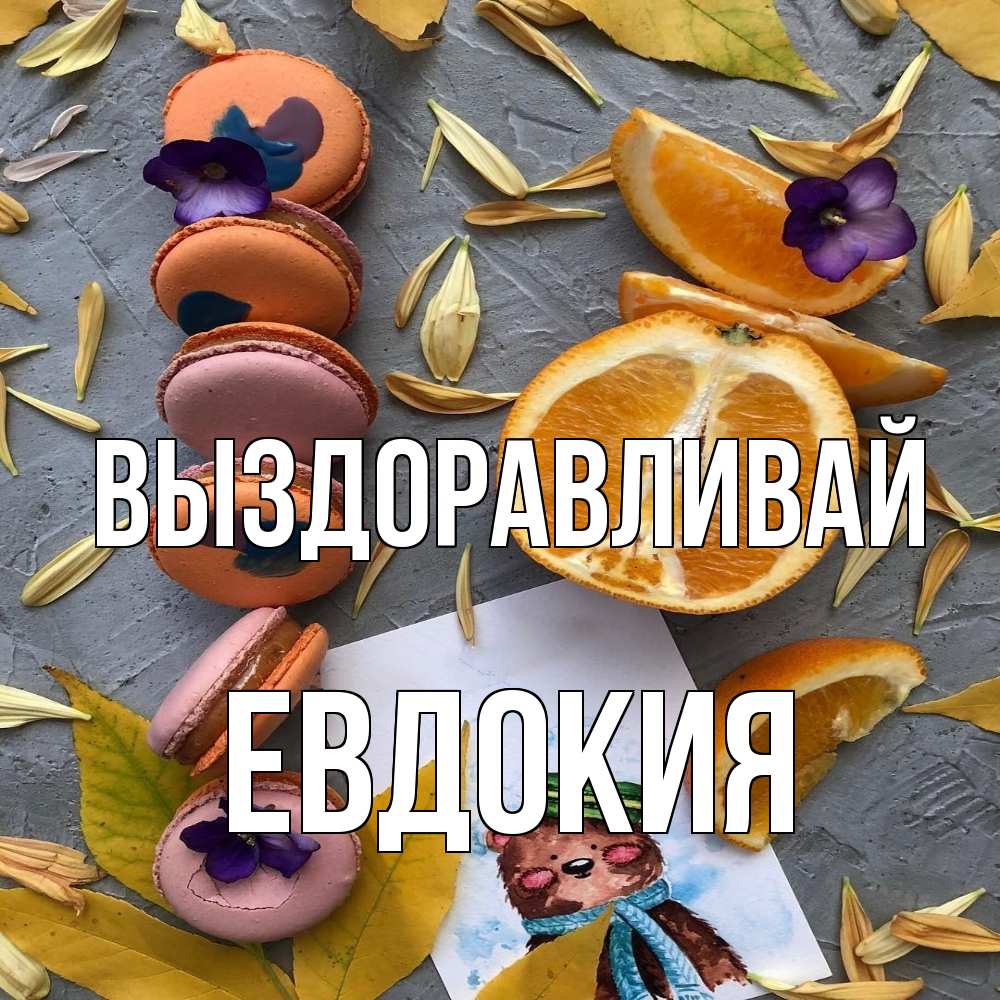 Открытка на каждый день с именем, Евдокия Выздоравливай не болейте Прикольная открытка с пожеланием онлайн скачать бесплатно 
