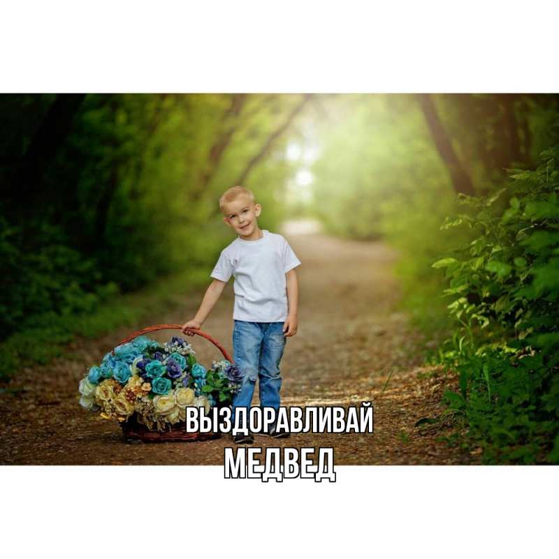 Картинка Выздоравливай, Медвед