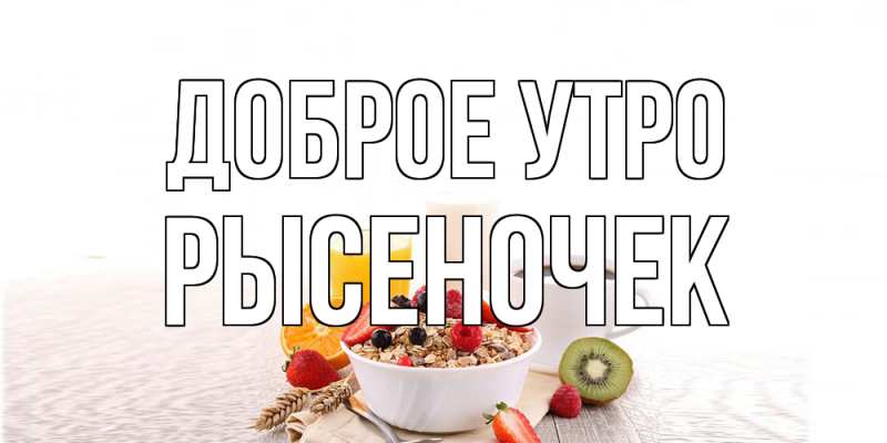 Картинка Доброе утро, Рысеночек