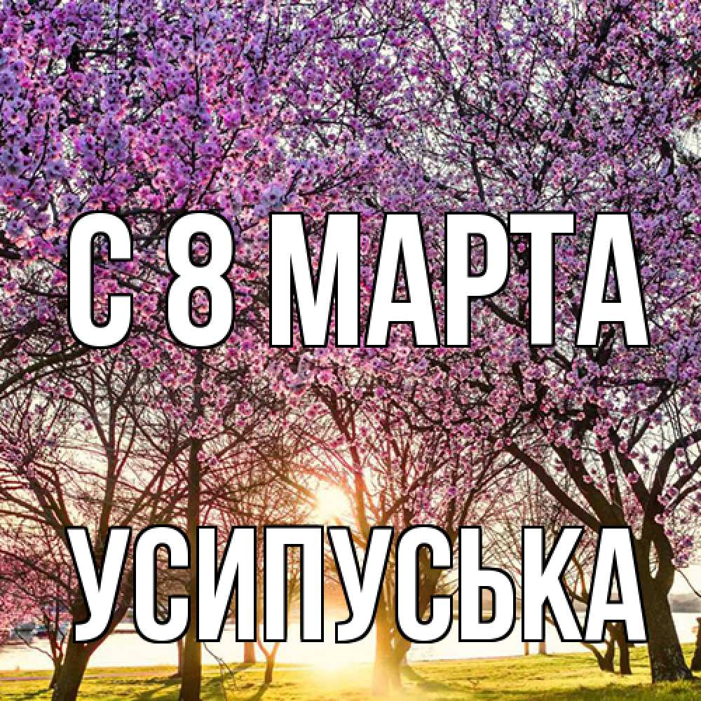 Открытка на каждый день с именем, усипуська C 8 МАРТА международный женский день Прикольная открытка с пожеланием онлайн скачать бесплатно 