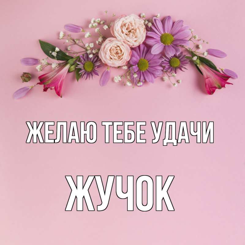 Картинка Желаю тебе удачи, жучок