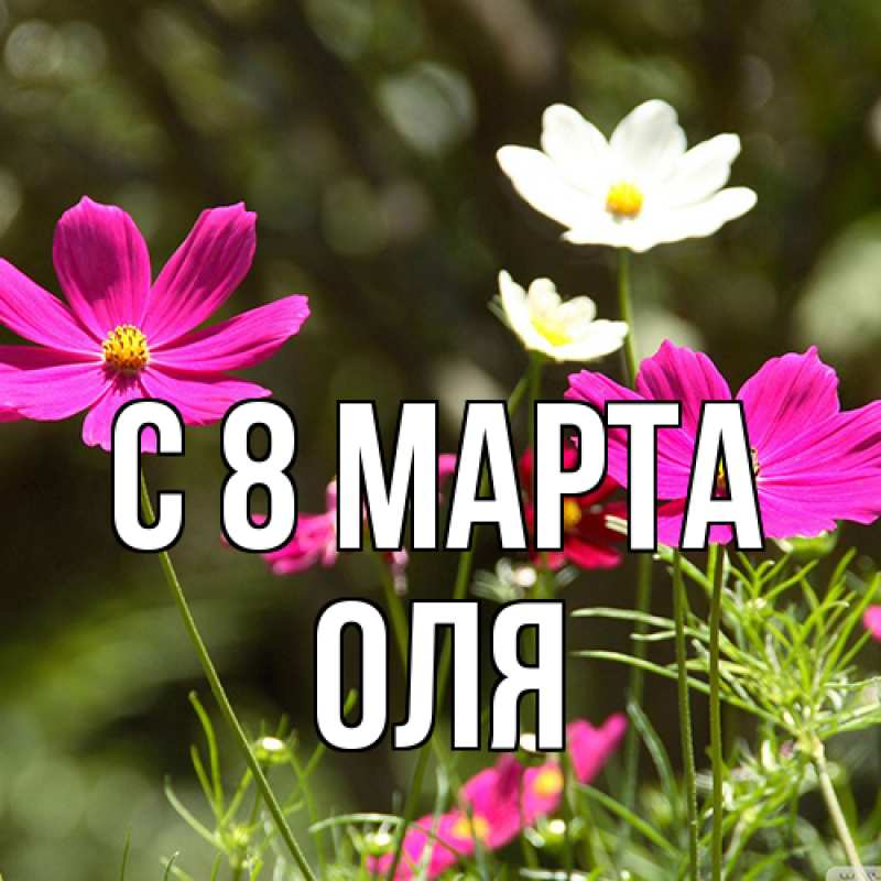 Картинка C 8 МАРТА, Оля