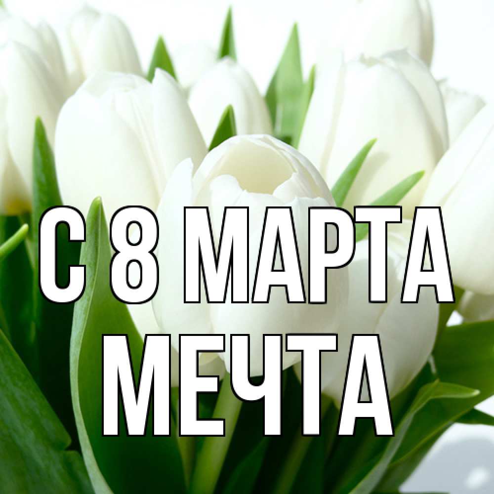 Открытка на каждый день с именем, мечта C 8 МАРТА цветы Прикольная открытка с пожеланием онлайн скачать бесплатно 