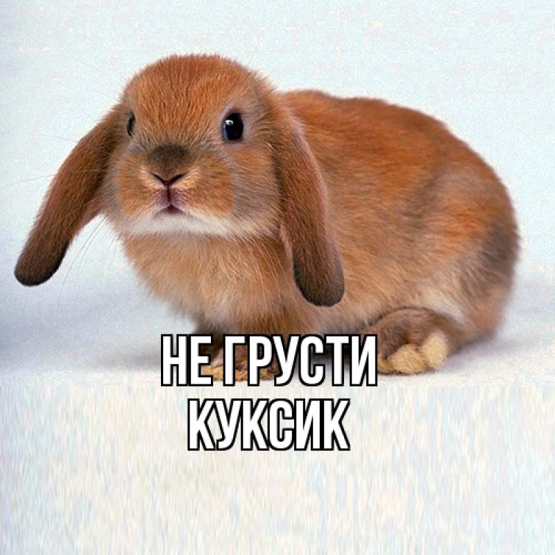 Открытка с именем, куксик, Не грусти