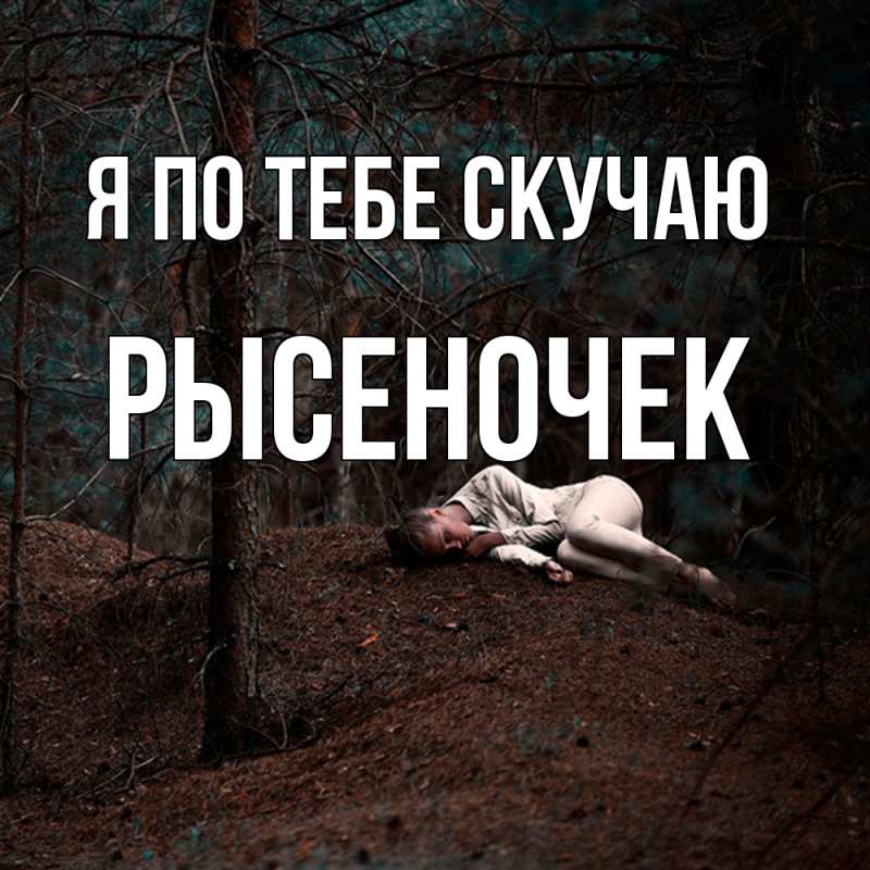 Картинка Я по тебе скучаю, Рысеночек