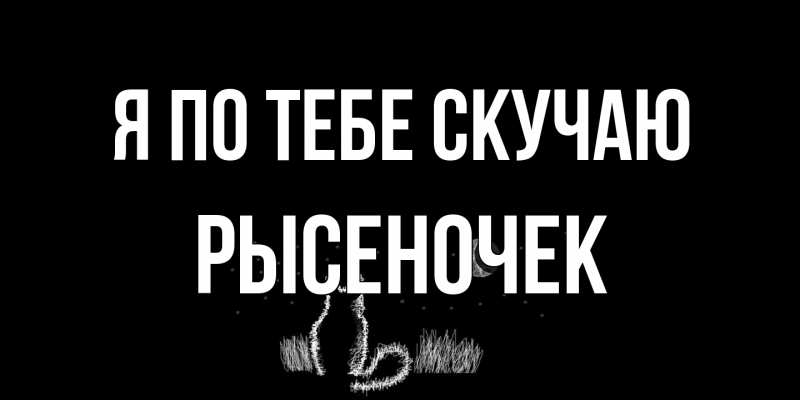Картинка Я по тебе скучаю, Рысеночек