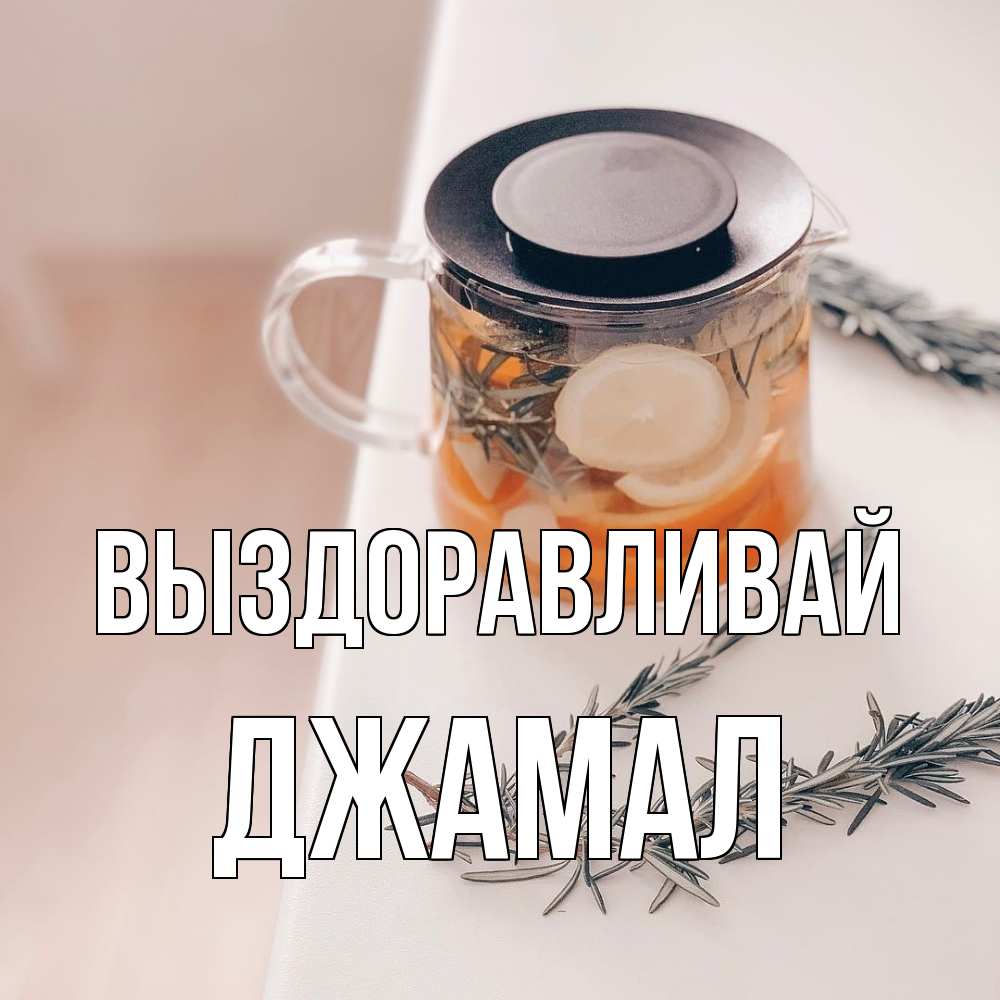Открытка на каждый день с именем, Джамал Выздоравливай ну вы там держитесь Прикольная открытка с пожеланием онлайн скачать бесплатно 