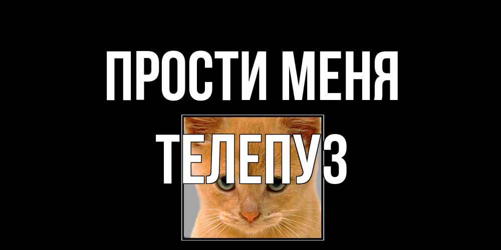 Открытка на каждый день с именем, Телепуз Прости меня рыжий грустный кот просит прощения Прикольная открытка с пожеланием онлайн скачать бесплатно 