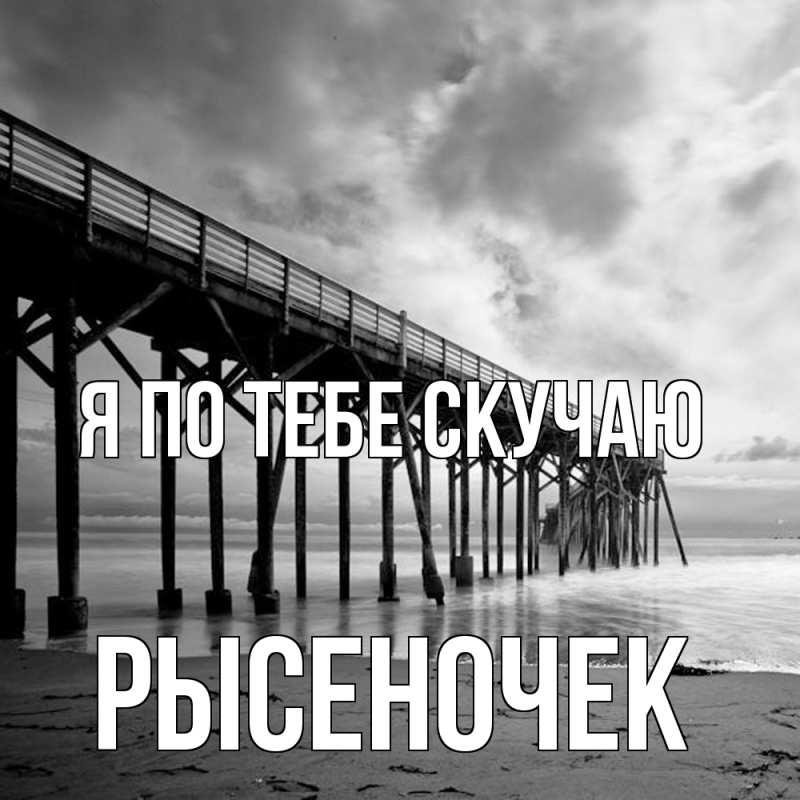 Картинка Я по тебе скучаю, Рысеночек