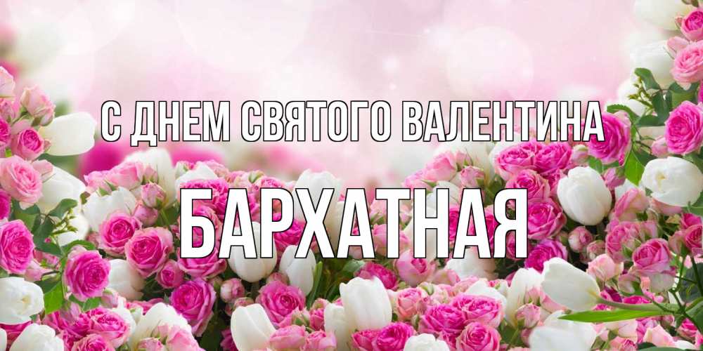Открытка на каждый день с именем, Бархатная С днем Святого Валентина валентинка с именем Прикольная открытка с пожеланием онлайн скачать бесплатно 
