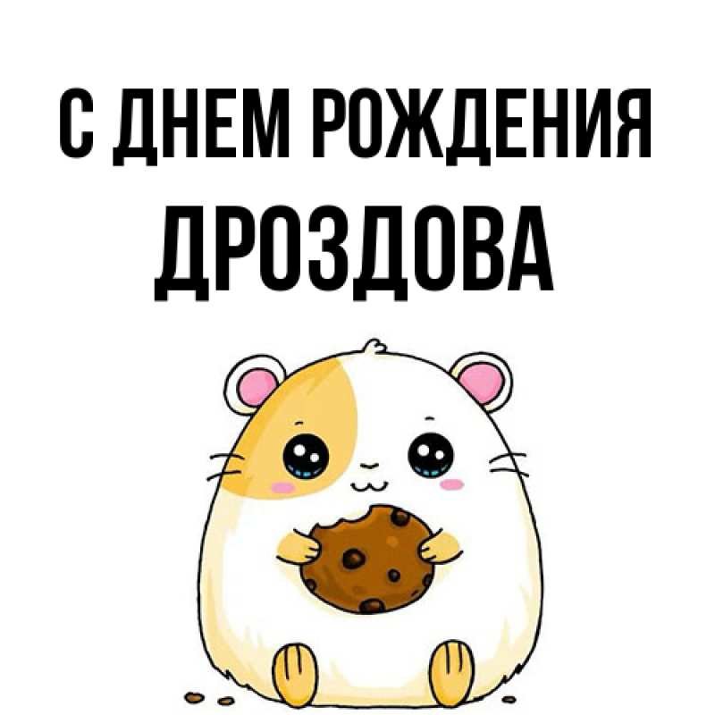 Картинка С днем рождения, Дроздова